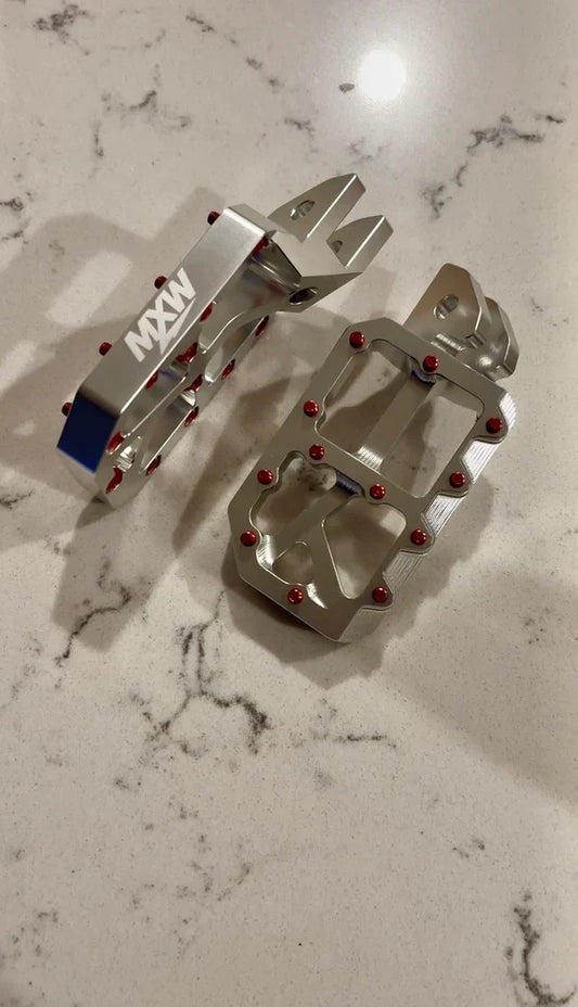 Silver Moto Pegs