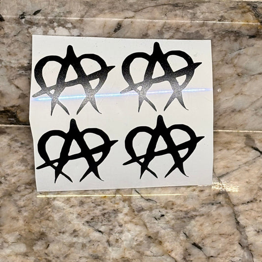 Black Unmanageable Stickers (4 pack)