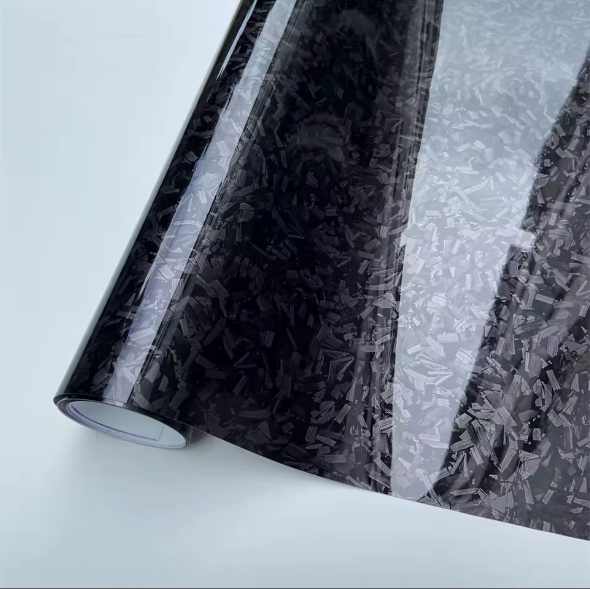 FORGED GLOSSY CARBON FIBER WRAP
