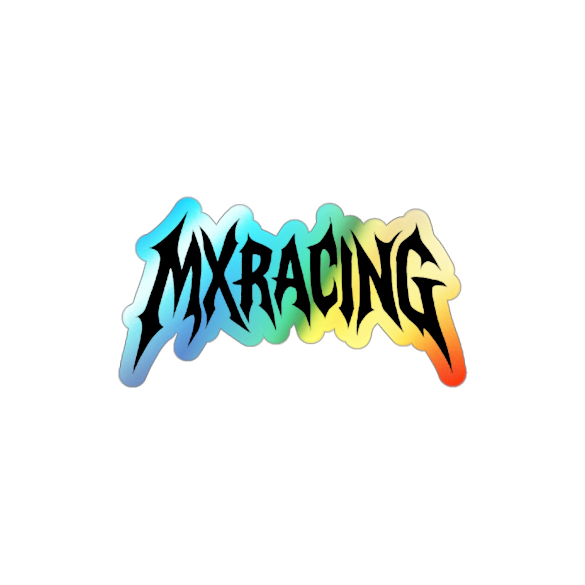 Mxracing holographic sticker