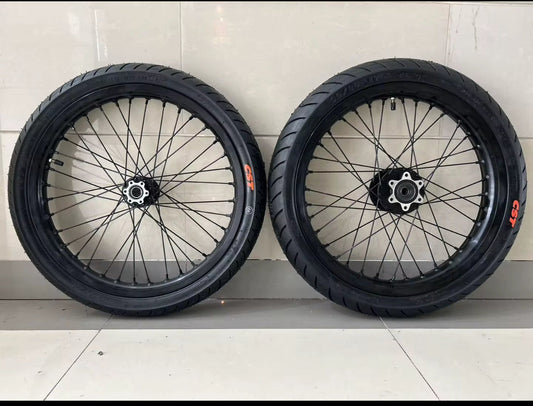 Lbx/Eride Supermoto Wheel set