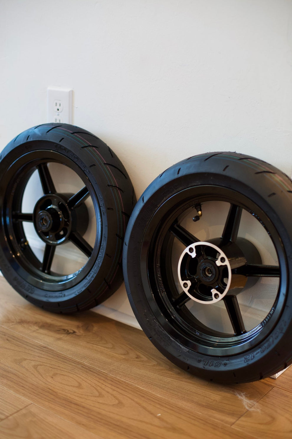17" Universal Mini E-Moto Supermoto Wheel Set
