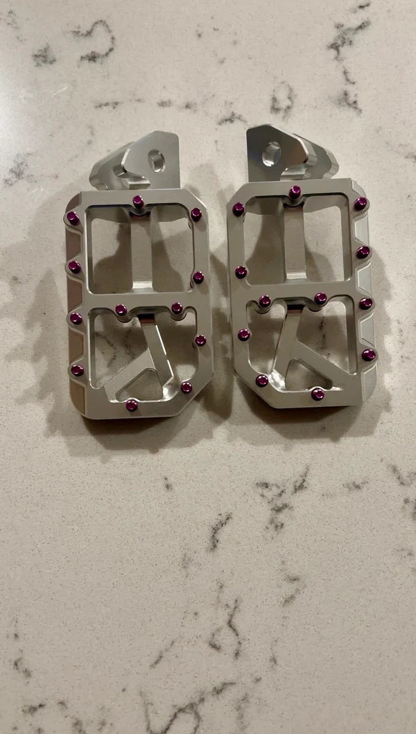 Silver Moto Pegs
