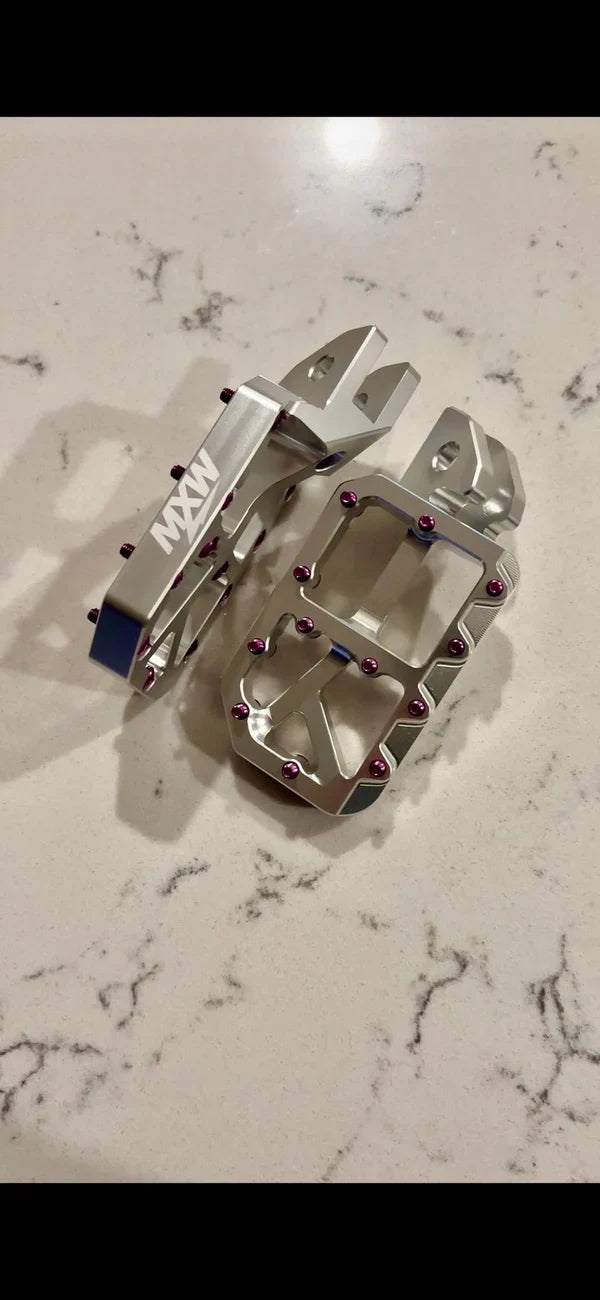 Silver Moto Pegs