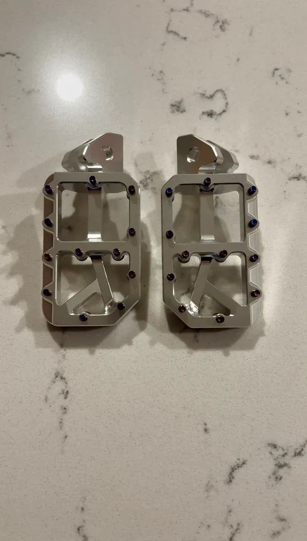 Silver Moto Pegs
