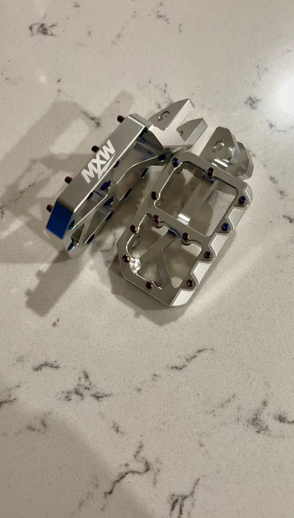 Silver Moto Pegs