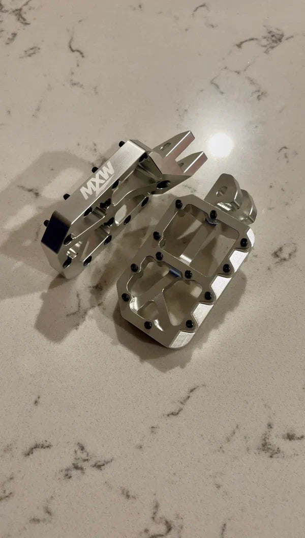 Silver Moto Pegs