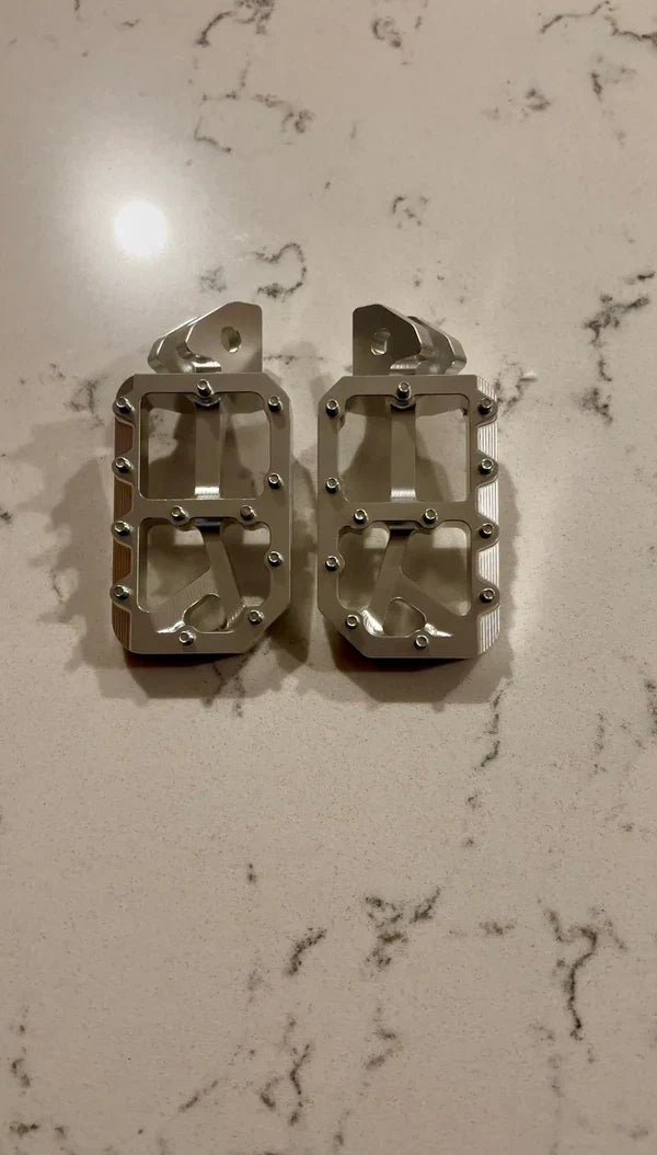 Silver Moto Pegs