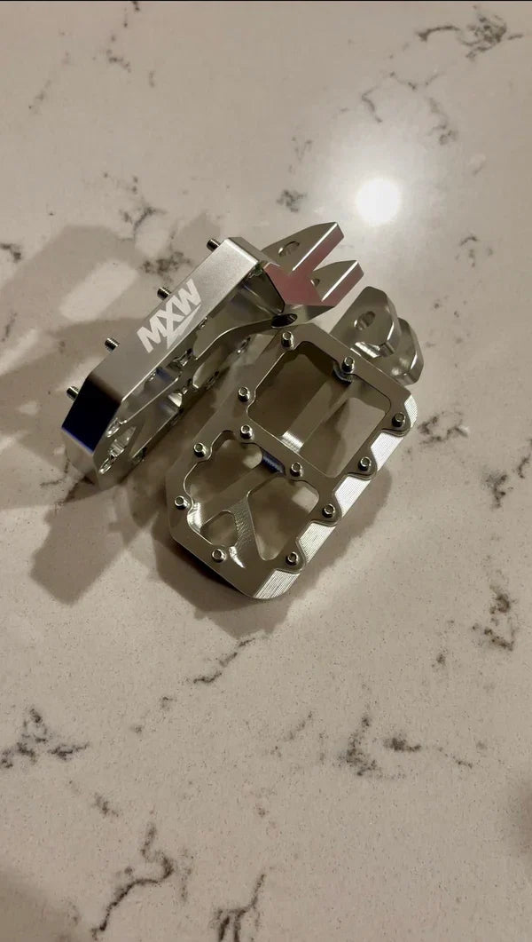 Silver Moto Pegs