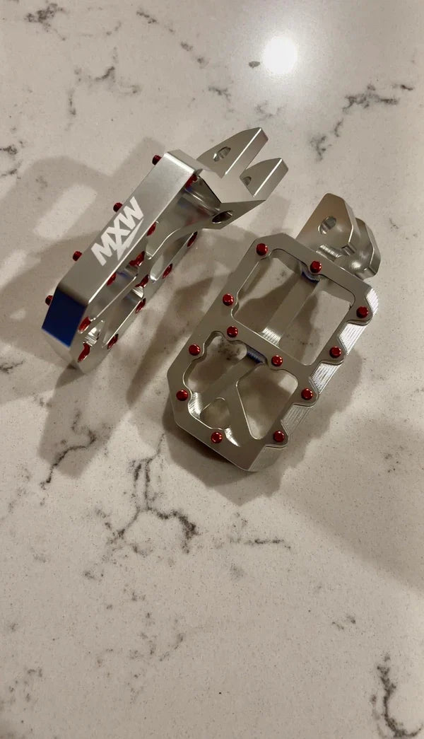 Silver Moto Pegs