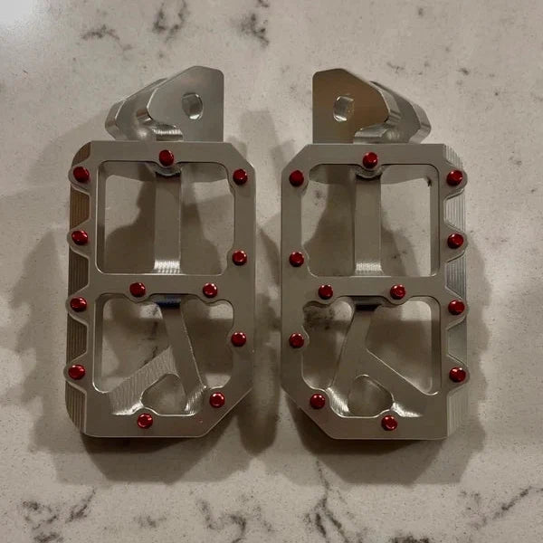 Silver Moto Pegs