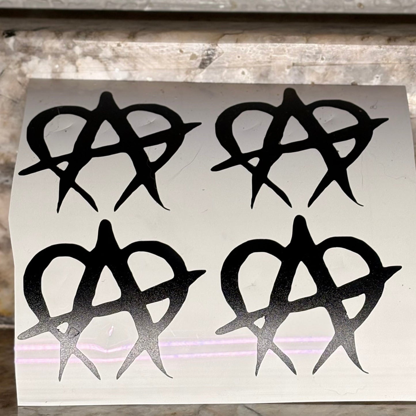 Black Unmanageable Stickers (4 pack)