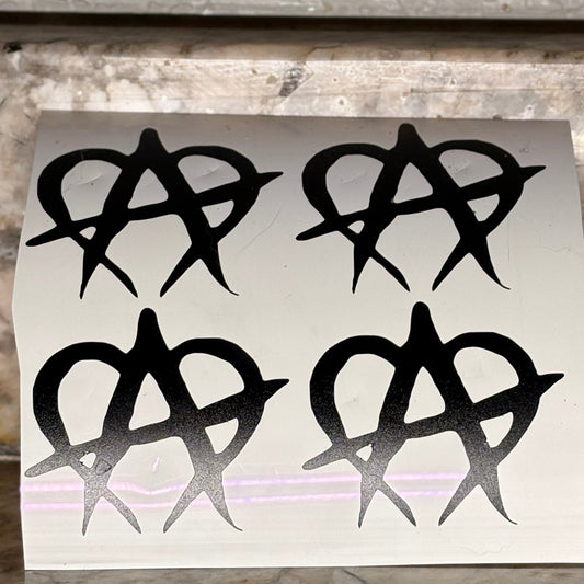 Black Unmanageable Stickers (4 pack)