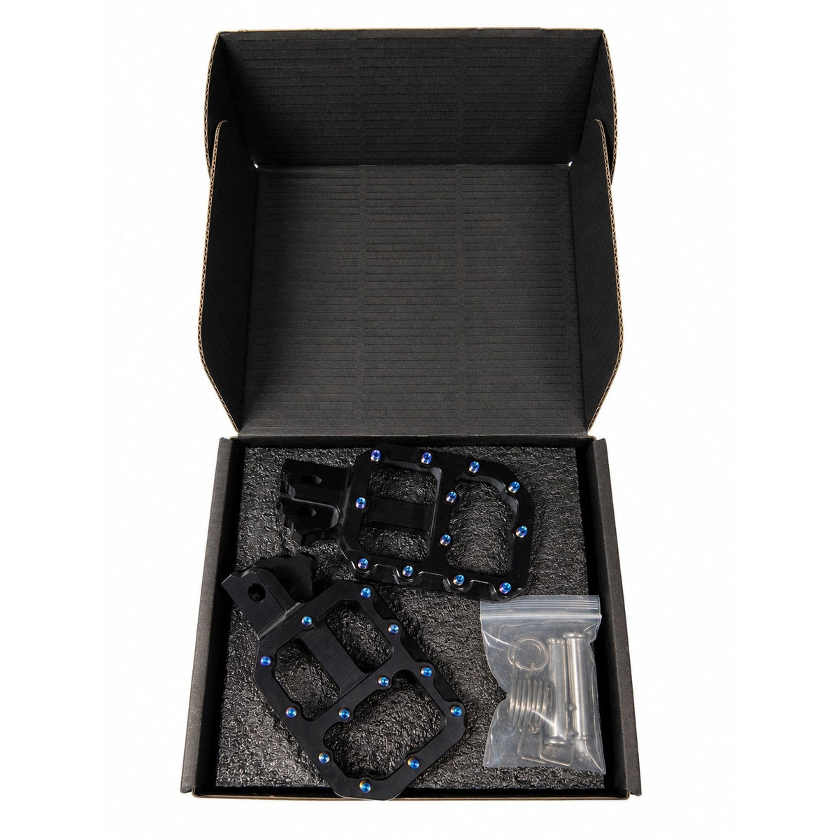 Mini E-Moto Titanium Footpegs With Installation Kit